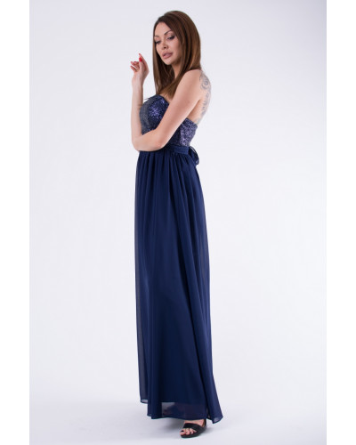 EVA & LOLA DRESS marineblau 58004-2