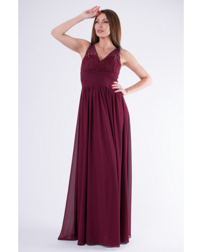 EVA & LOLA DRESS eggplant 58003-1