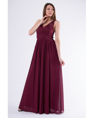 EVA & LOLA DRESS eggplant 58003-1
