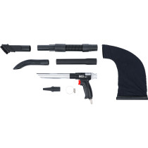 Pistolet à air comprimé aspirant et soufflant | réversible | 8 pièces