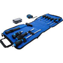 Sac à outils | avec poignée télescopique, mobile | 66 pcs.