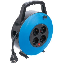 Enrouleur de câble | 10 m | 3 x 1,5 mm² | 4 prises de courant | IP 20 | 3000 W