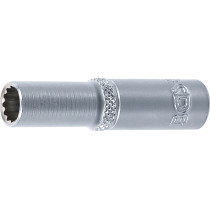 Douille pour clé, douze pans, longue | 6,3 mm (1/4") | 7 mm