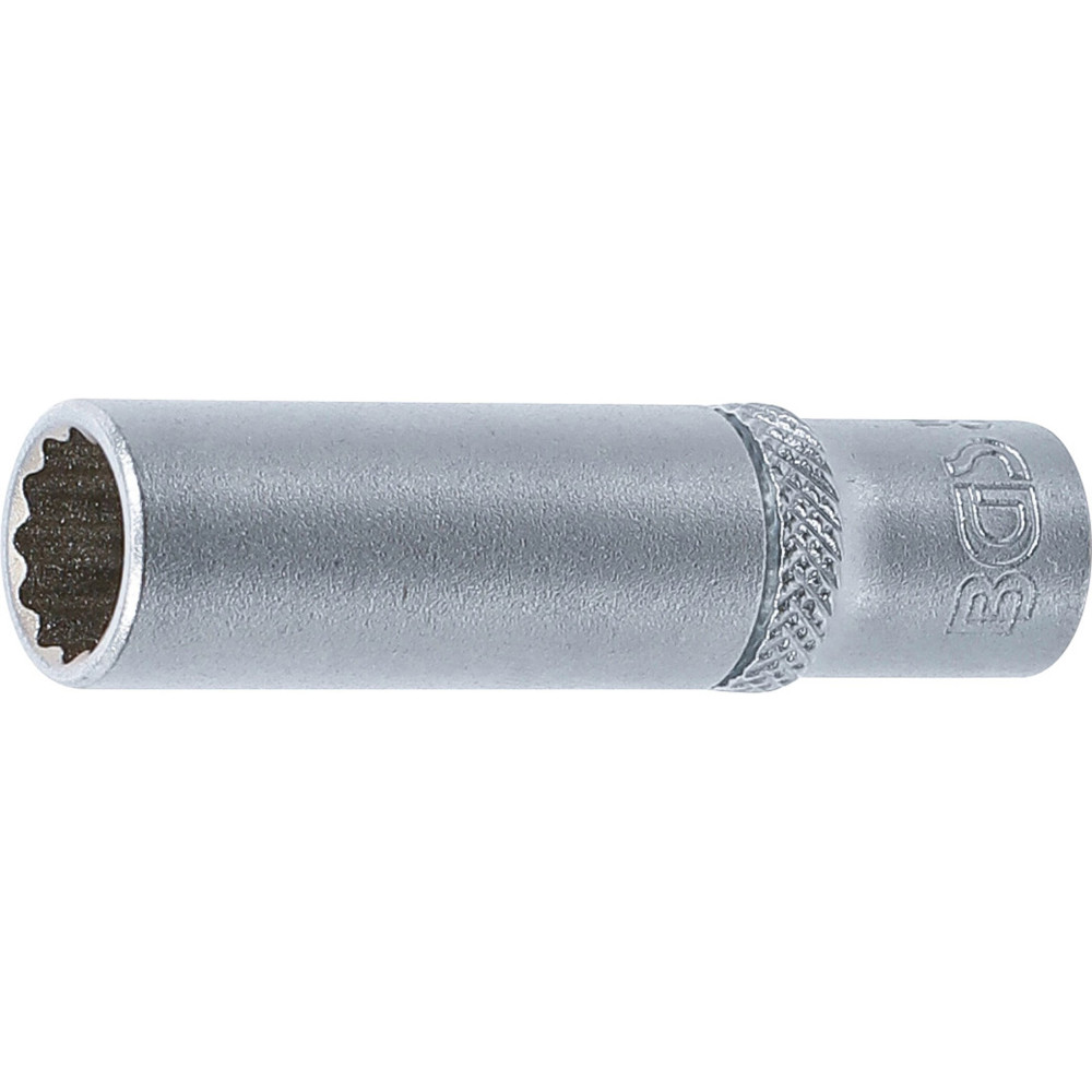 Douille pour clé, douze pans, longue | 6,3 mm (1/4") | 9 mm