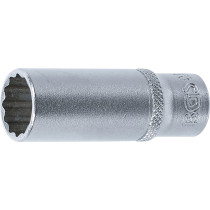 Douille pour clé, douze pans, longue | 6,3 mm (1/4") | 13 mm