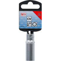Douille pour clé, douze pans, longue | 6,3 mm (1/4") | 13 mm