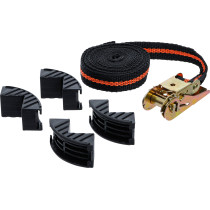 Sangle à cliquet | avec 4 mâchoires de protection | 5 m x 25 mm