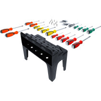 Jeu de tournevis | avec assortiment d’embouts | dans un présentoir en plastique | 44 pcs.