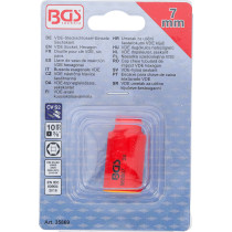 Douille pour clé VDE, six pans | 10 mm (3/8") | 7 mm