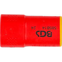 Douille pour clé VDE, six pans | 10 mm (3/8") | 14 mm