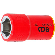 Douille pour clé VDE, six pans | 10 mm (3/8") | 15 mm