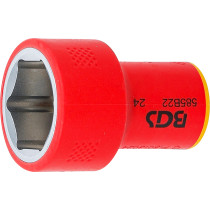 Douille pour clé VDE, six pans | 10 mm (3/8") | 22 mm