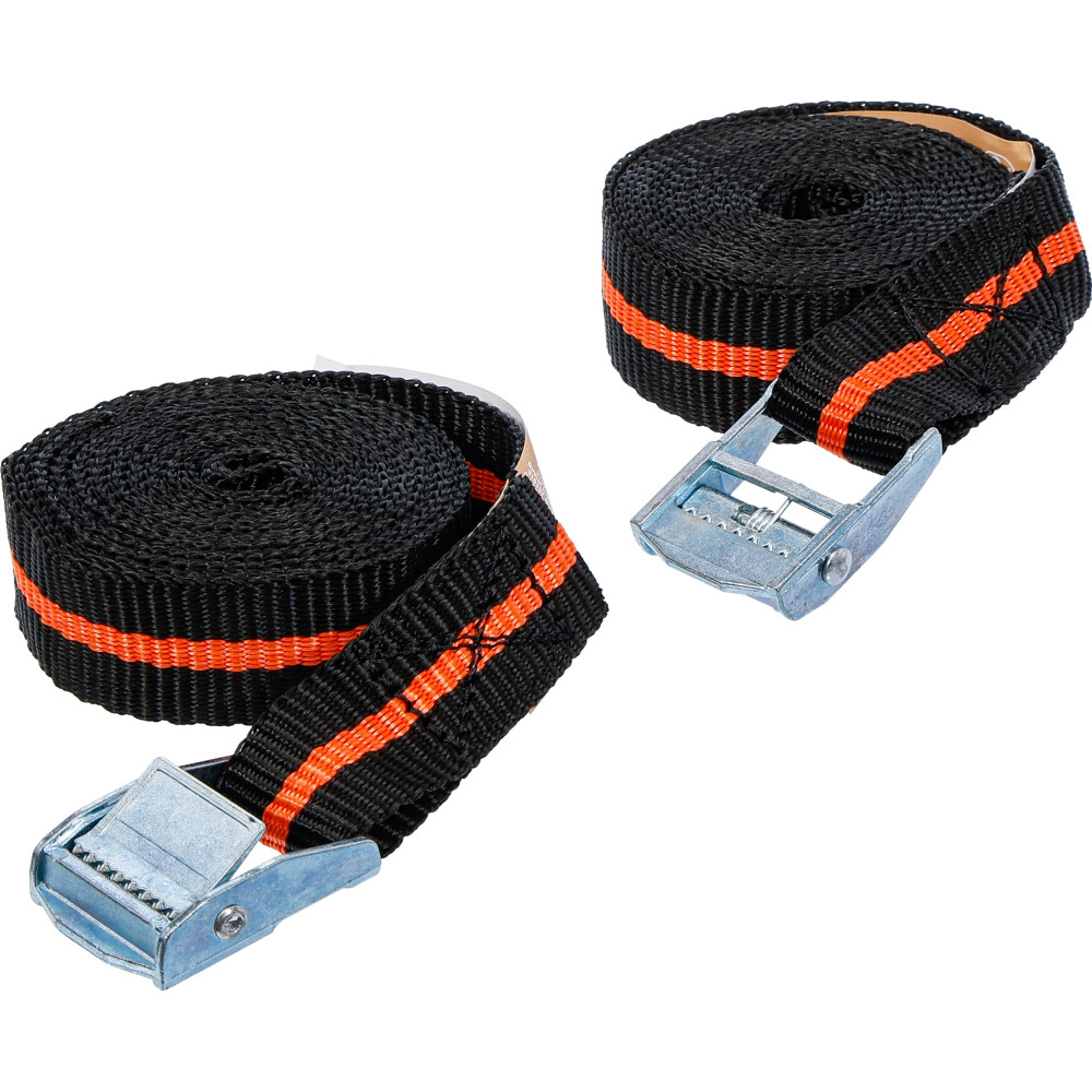 Sangles à fermeture rapide | 2,5 m x 25 mm | 2 pièces
