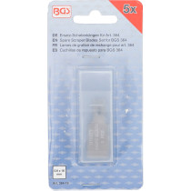 Lames de grattoir de rechange pour art. 364 | 0,6 x 16 mm | 5 pièces