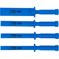 Jeu de grattoirs plastiques | largeur 19 - 22 - 25 - 38 mm | 4 pièces