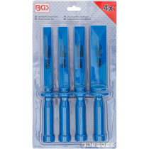 Jeu de grattoirs plastiques | largeur 19 - 22 - 25 - 38 mm | 4 pièces