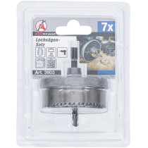 Jeu de scies-cloches | Ø 26 - 63 mm | profondeur 25 mm | 7 pièces