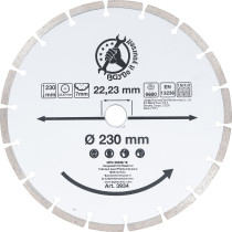 Disque de coupe en segments | Ø 230 mm