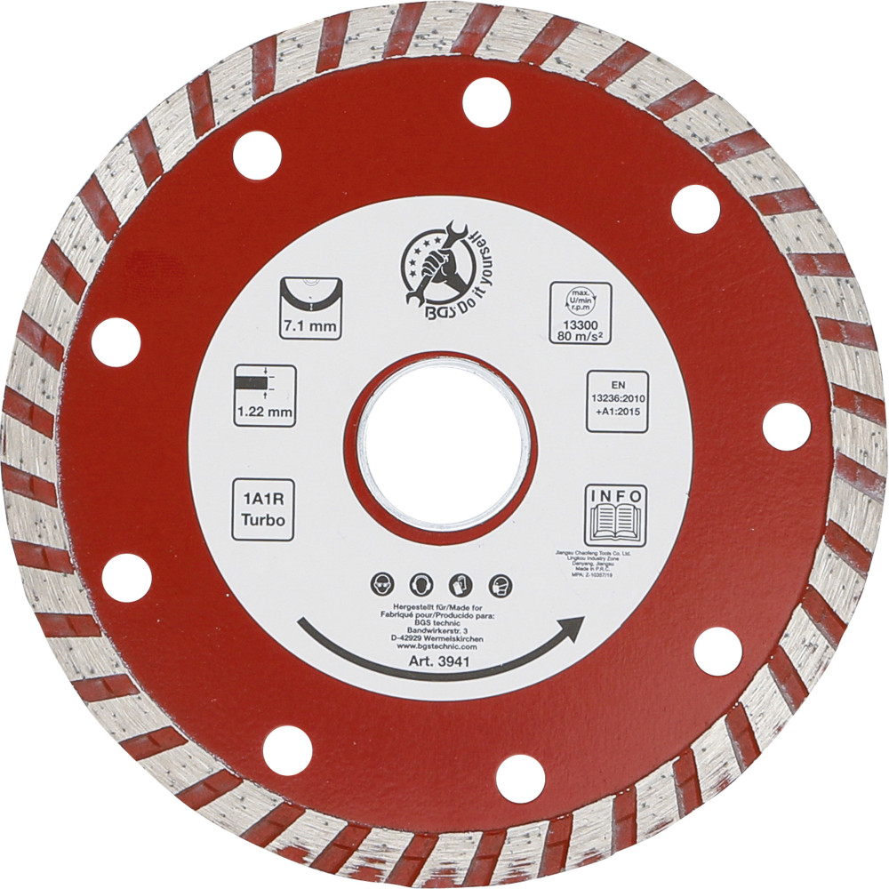 Disque de coupe turbo | Ø 115 mm