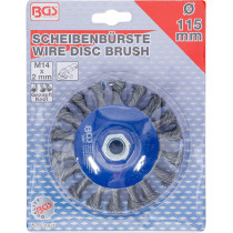 Brosse plate | réception M14 x 2,0 | Ø 115 mm