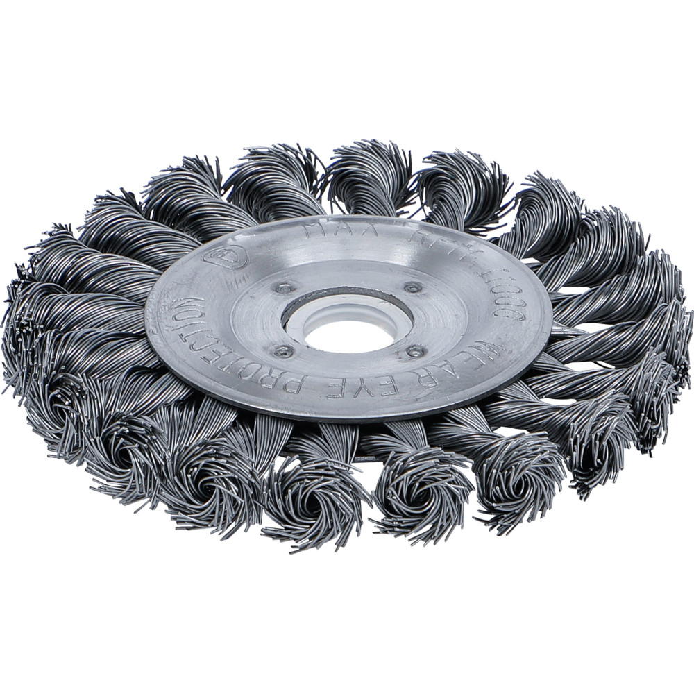Brosse plate | brosse ronde tressée | Ø 115 mm
