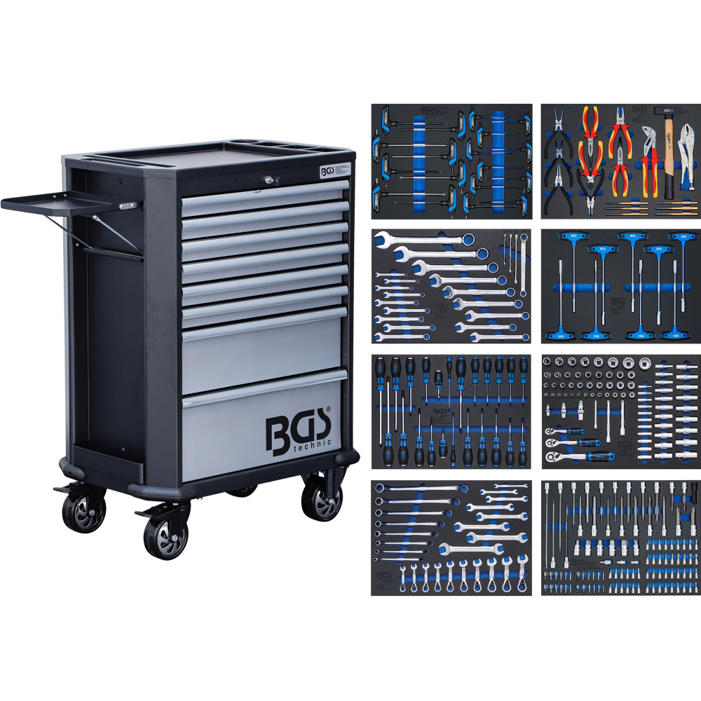 Servante d'atelier | 8 tiroirs | avec 299 outils