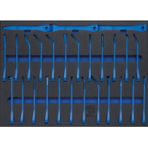 Insert de servante d'atelier 3/3 : Jeu de coins nylon pour garnitures et grattoirs | 27 pièces