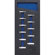 Insert de servante d'atelier 1/3 : Douilles pour clé, six pans | 6,3 mm (1/4") | 4 - 13 mm | longues | 11 pièces