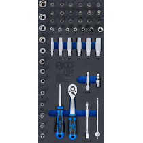 Insert de servante d’atelier 1/3 : Jeu de douilles | 6,3 mm (1/4") | 50 pièces