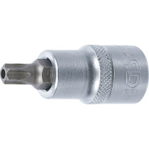 Douille à embouts | 12,5 mm (1/2") | profil T (pour Torx) avec perçage T45