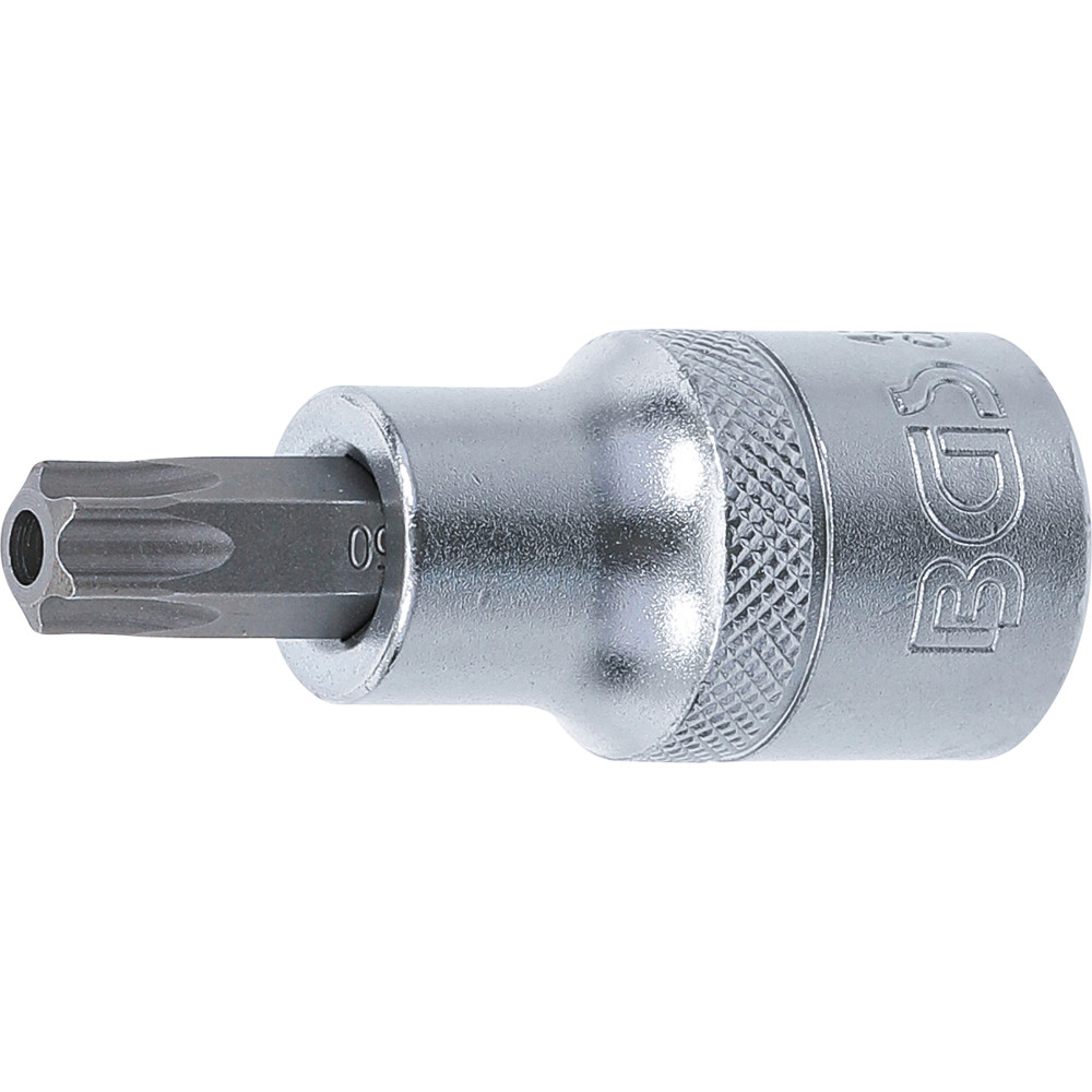 Douille à embouts | 12,5 mm (1/2") | profil T (pour Torx) avec perçage T50