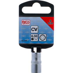 Douille pour clé, Gear Lock | 6,3 mm (1/4") | 9 mm