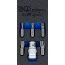 Jeu d’embouts de tournevis | 10 mm (3/8") | denture multiple intérieure (pour XZN) | 6 pièces
