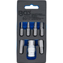 Jeu d’embouts de tournevis | 10 mm (3/8") / six pans intérieurs | 7 pièces