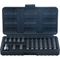 Jeu d’embouts | 10 mm (3/8") | profil en T (pour Torx) | 15 pièces