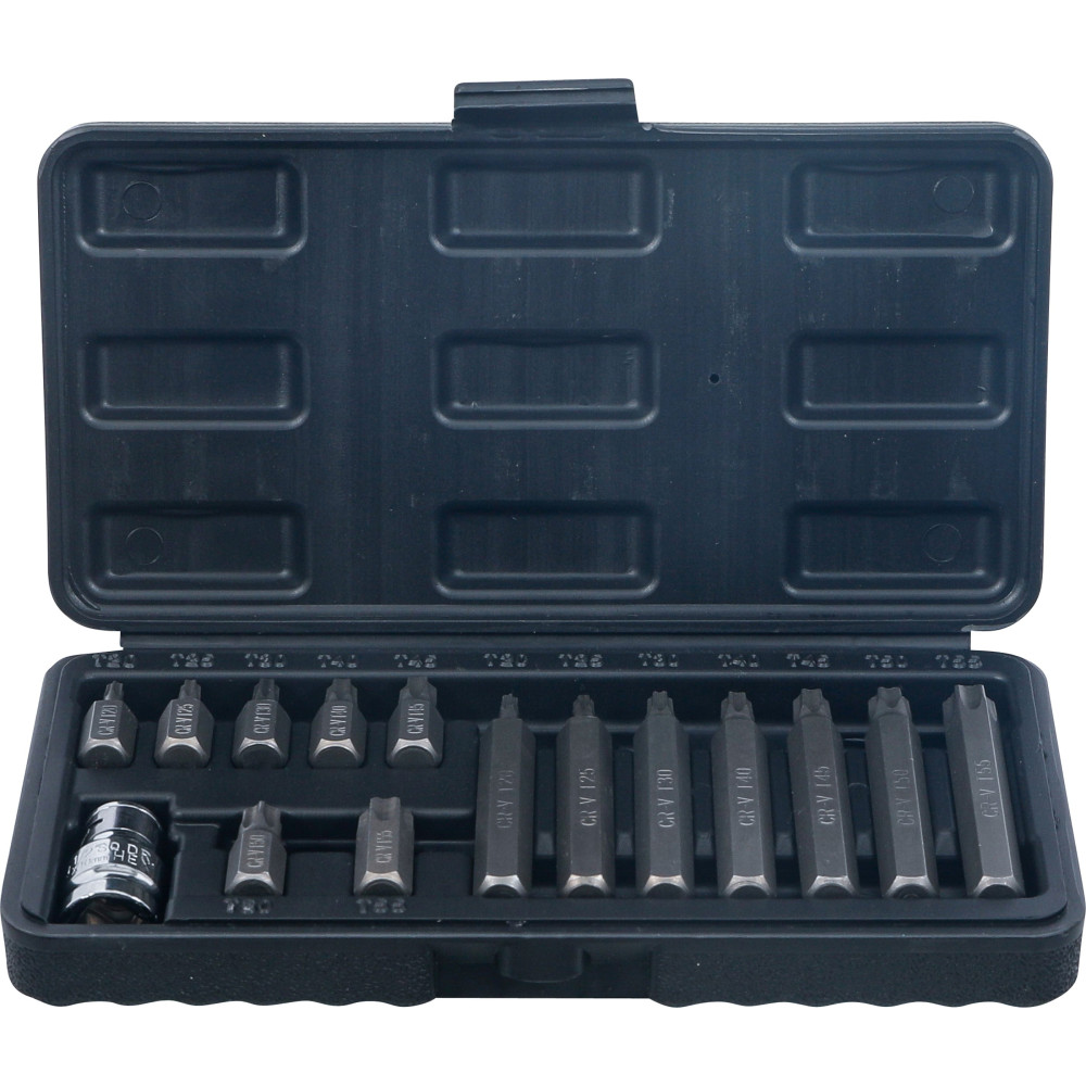 Jeu d’embouts | 10 mm (3/8") | profil en T (pour Torx) | 15 pièces