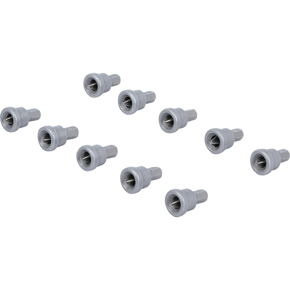 Jeu d’embouts avec butée de profondeur | pour plaques de carton-plâtre | hexagone mâle 6,3 mm (1/4") | cruciforme PH2 | 10 pièce