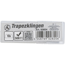 Jeu de lames trapézoïdales | pour art. 50611, 50614 | 10 pièces
