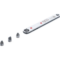 Cliquet à embout spécial, ultra mince | 6,3 mm (1/4") | avec 4 embouts spéciaux
