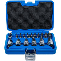 Jeu d’embouts et de douilles à embouts | 12,5 mm (1/2") | profil T (pour Torx) | 27 pièces