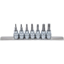Jeu de douilles à embouts | 10 mm (3/8") | profil T (pour Torx) T15 - T50 | 7 pièces