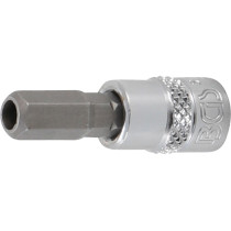 Douille à embouts | Empreinte carré femelle 6,3 mm (1/4") | six pans femelle avec alésage 7 mm