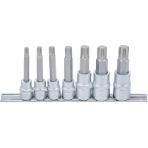 Jeu de douilles à embouts | 10 mm (3/8") / 12,5 mm (1/2") | Profil cannelé (pour Ribe) M6 - M14 | 7 pièces