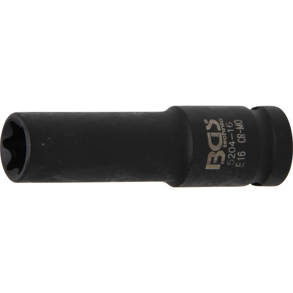 Douille à choc, profil E, longue | 12,5 mm (1/2") | E16