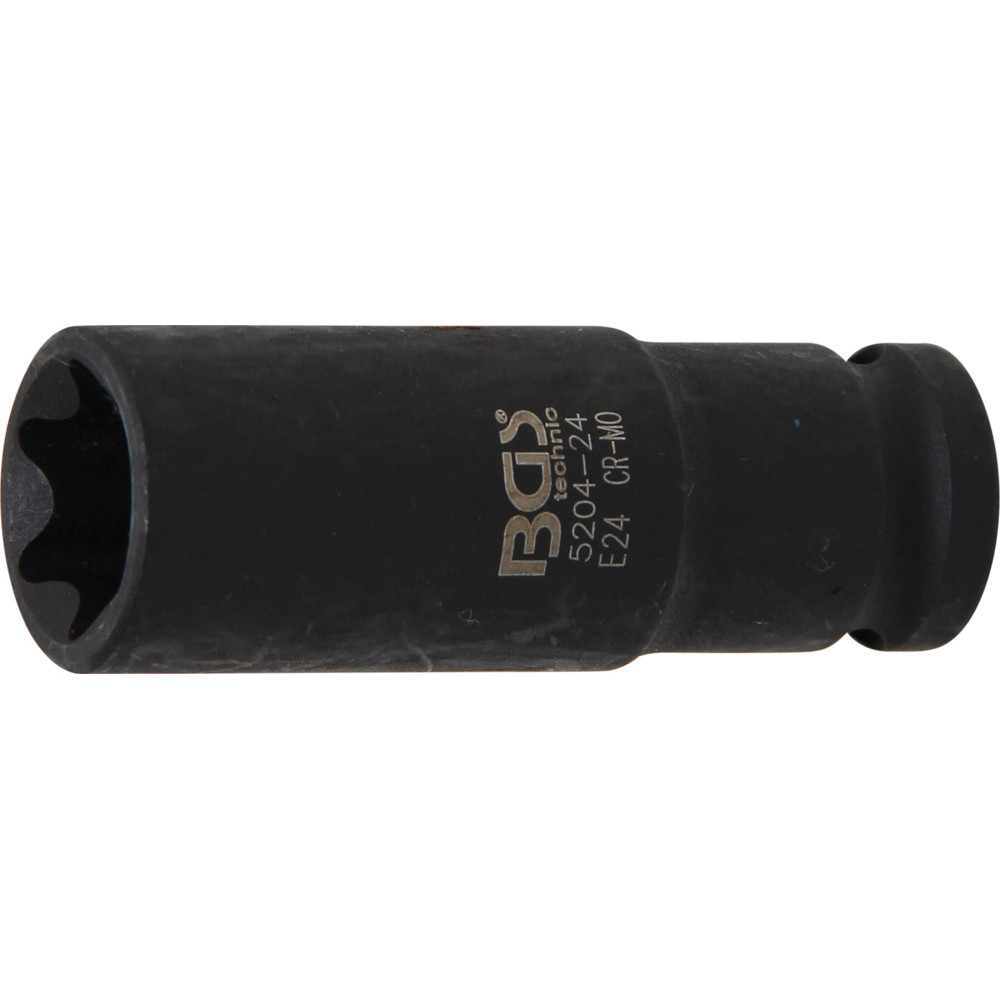 Douille à choc, profil E, longue | 12,5 mm (1/2") | E24