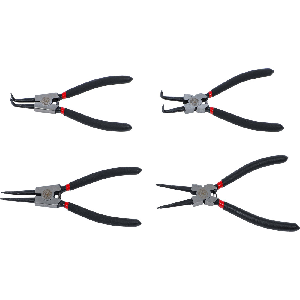 Jeu de pinces à circlips 175 mm | 4 pièces