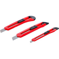 Jeu de cutters à lames | largeur de lame 9 / 18 mm | 3 pièces