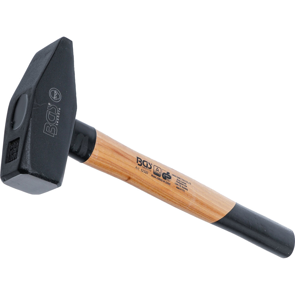 Marteau mécanicien | manche hickory | DIN 1041 | 2000 g