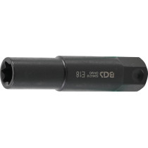 Douille de clé à douilles, profil E, extra longue | 22 mm | E18