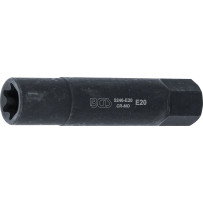 Douille de clé à douilles, profil E, extra longue | 22 mm | E20